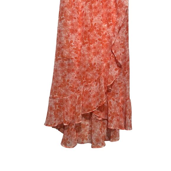 Altar'd State‎ Pink Wrap Hi-Low Strappy Floral Dress Size M - Picture 3 of 8